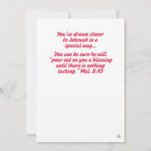 JW Baptism Card Welcome to the Best Life Ever 招待状 (裏面)