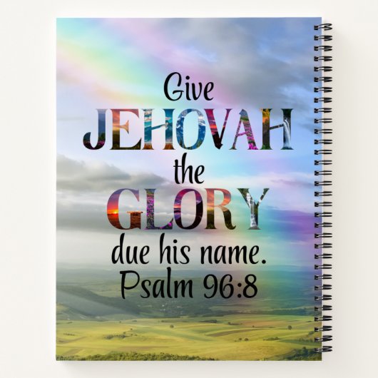 JW Baptism Gift-Keepsake Notebook for new Sister ノートブック (裏面)