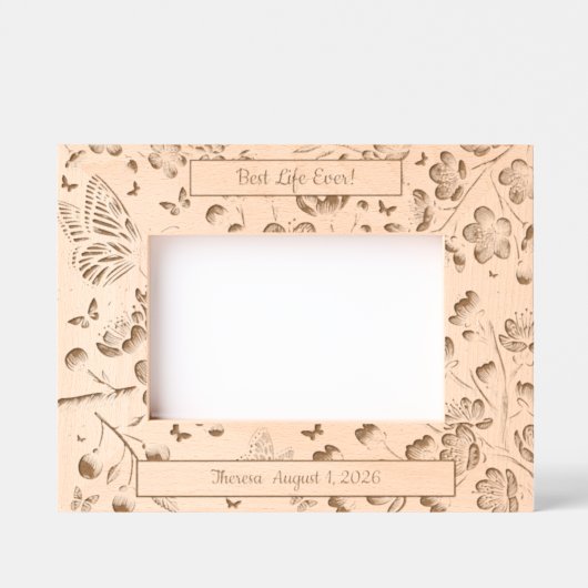 JW Baptism Gift-Keepsake Personalized! レーザー彫刻フレーム (正面)