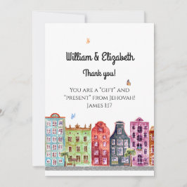 JW C.O. & Wife Thank You-New Assignment Card 招待状