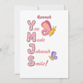 JW Card for Young Sisters 「エホバスマイル作り」 シーズンカード