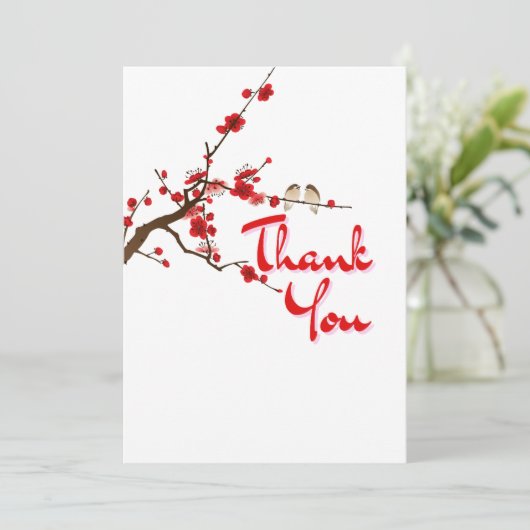 JW Cherry Blossom Scriptural Thank You Card  招待状 (スタンド正面)