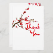 JW Cherry Blossom Scriptural Thank You Card  招待状 (正面/裏面)