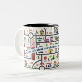 JW Coffee Mug- Town Territory- Cute gift! ツートーンマグカップ