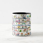 JW Coffee Mug- Town Territory- Cute gift! ツートーンマグカップ (中央)