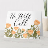 JW Condolence He Will Call カード (正面)