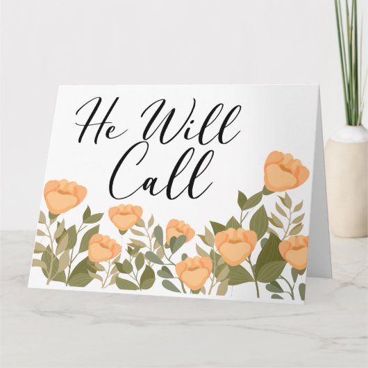 JW Condolence He Will Call カード (正面)