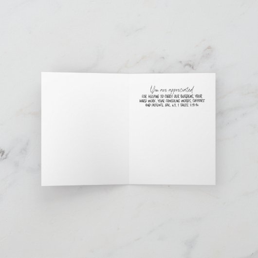 JW Elder Appreciation Card  カード (内部)