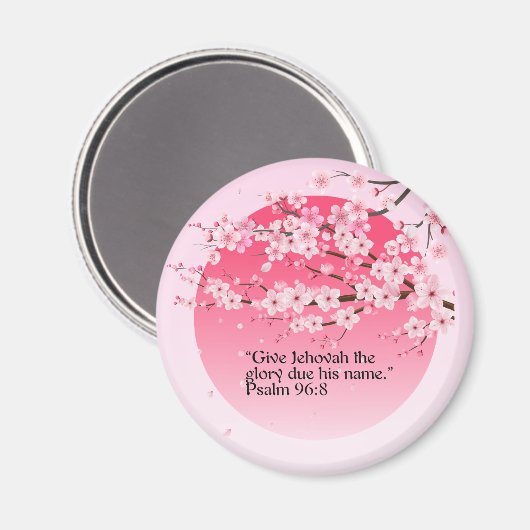 JW Gift Idea 2025 Year Text Magnet Psalm 96:8 マグネット (正面/裏面)