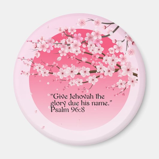JW Gift Idea 2025 Year Text Magnet Psalm 96:8 マグネット (正面)