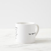 JW Gifts Mugs Personalize Observe Birds Intently  エスプレッソカップ (正面右)