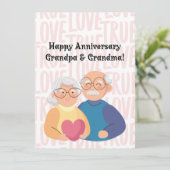 JW Happy Anniversary Card for Grandparents (スタンド正面)