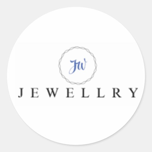 JW Jewelryステッカー ラウンドシール (正面)