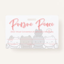 JW Keepsake Convention Badgeカード | ネコ