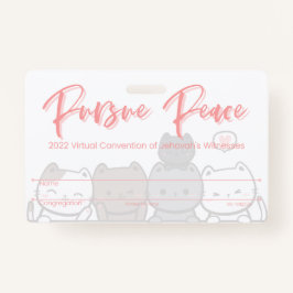 JW Keepsake Convention Badgeカード | ネコ バッジ