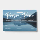 JW Keepsake Convention Badgeカード | 山 バッジ (Back)