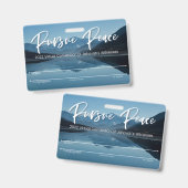 JW Keepsake Convention Badgeカード | 山 バッジ (Front & Back)