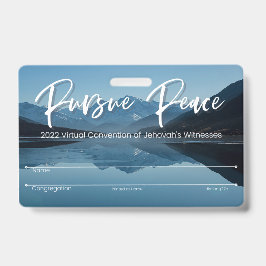 JW Keepsake Convention Badgeカード | 山 バッジ