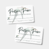 JW Keepsake Convention Badgeカード | 翼突状 バッジ (正面＆裏面)