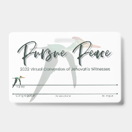 JW Keepsake Convention Badgeカード | 翼突状 バッジ