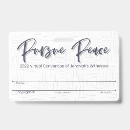 JW Keepsake Convention Badgeカード | 茅葺き バッジ