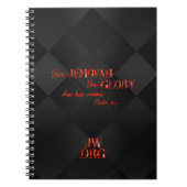 JW Notepad for Brothers in Red/Black ノートブック (正面)