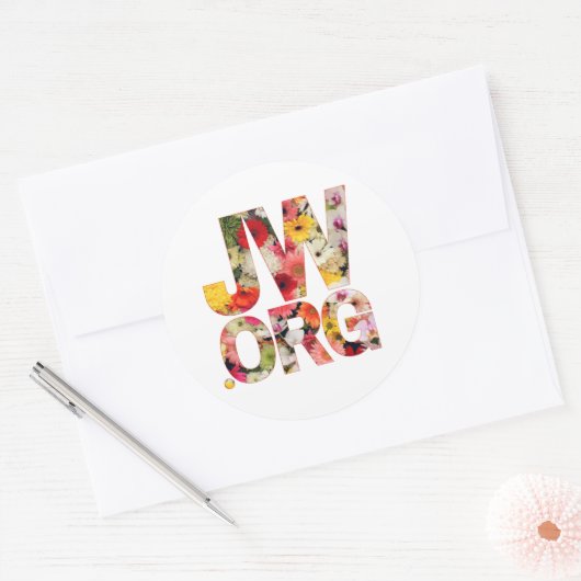 JW.orgとエホバの証人のデイジー ラウンドシール (封筒)