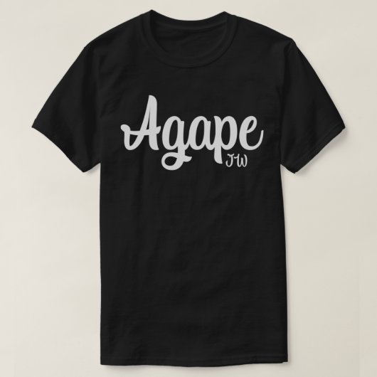 JW Org Jehovahの証人ギフトAgape Pullover Tシャツ (デザイン正面)