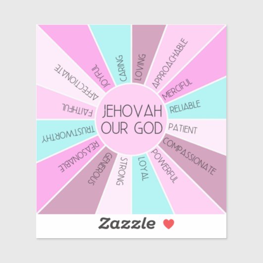 JW Qalty of Jehovah Our God Vinylステッカー シール (シート)