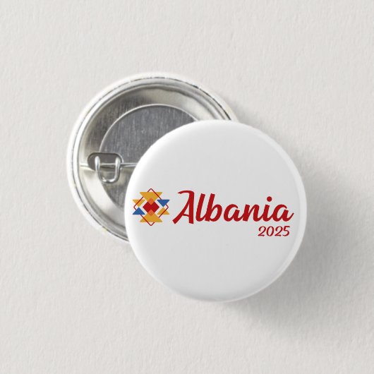 JW Special Convention Gift - Albania 2025 缶バッジ (正面&裏面)