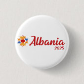 JW Special Convention Gift - Albania 2025 缶バッジ (正面)