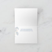 JW Sympathy Card -Floral -Scripture 1 Peter 5:7 カード (内部)