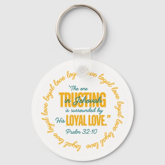 JW The One Trusting In Jehovah Ps. 32:10 キーホルダー (裏面)