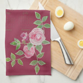 JW year text customize with calendar  キッチンタオル (四つ折り)