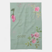 JW year text customize with calendar  キッチンタオル (縦)