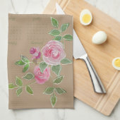 JW year text customize with calendar  キッチンタオル (四つ折り)