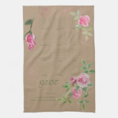 JW year text customize with calendar  キッチンタオル (縦)