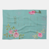 JW year text customize with calendar  キッチンタオル (横)