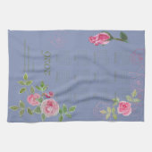 JW year text customize with calendar キッチンタオル (横)