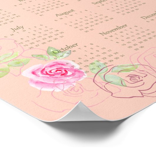 JW year text Matthew calendar customizable ポスター (角)