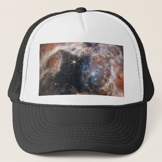 JWSTのタランチュラ星雲の画像 キャップ (正面)
