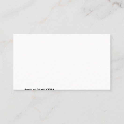 JWSTの銀河系IC5332のボーン 名刺 (裏面)