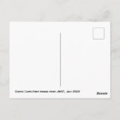 JWSTジェームズウェッブ宇宙宇宙望遠鏡 ポストカード (裏面)