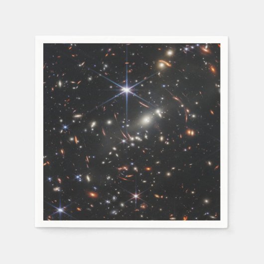 JWSTジェームズウェッブ宇宙望遠鏡の最初の画像 スタンダードカクテルナプキン (正面)