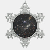 JWSTジェームズウェッブ宇宙望遠鏡の最初の画像 スノーフレークピューターオーナメント (正面)