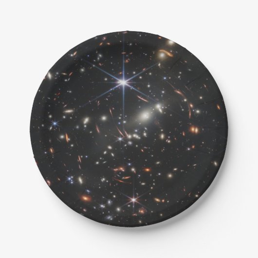 JWSTジェームズウェッブ宇宙望遠鏡の最初の画像 ペーパープレート (正面)