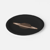 JWSTジェームズウェッブ宇宙望遠鏡サターン赤外線 ペーパープレート (アングル)