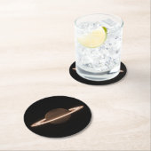 JWSTジェームズウェッブ宇宙望遠鏡サターン赤外線 ラウンドペーパーコースター (インサイチュ)