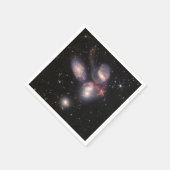 JWSTジェームズウェッブ宇宙望遠鏡ステファンのクインテット スタンダードカクテルナプキン (角)