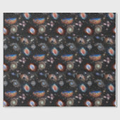 JWSTジェームズウェッブ宇宙望遠鏡写真コラージュ ラッピングペーパー (フラット)